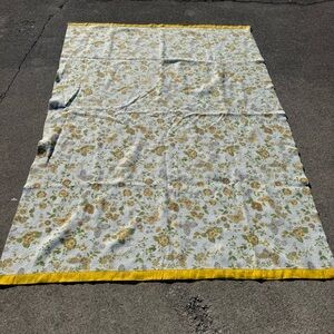 Vintage Cannon Summer Day Floral Butterfly Yellow Ribbon Blanket Full 64x90